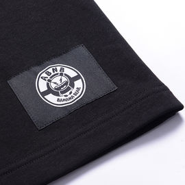 Brand factory custom logo male 100% cotton black autumn sweatshirt for men